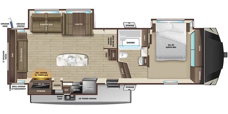 Highland Ridge Light 332RLS floor plan