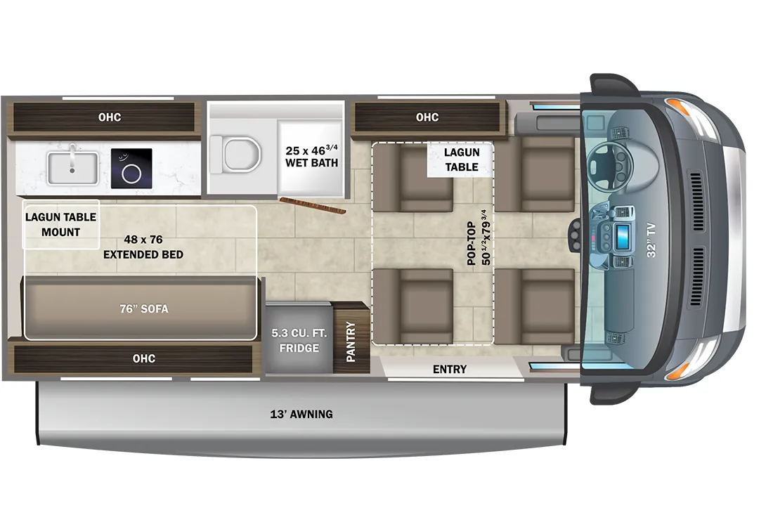 Entegra Coach Ethos Li 20DL floor plan