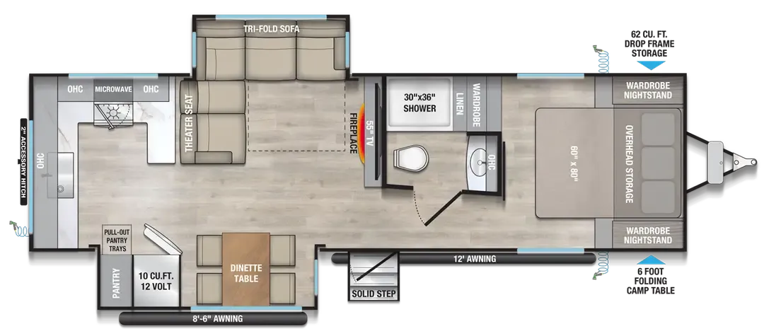 2027 Alliance RV Delta 284RK - Floor plan