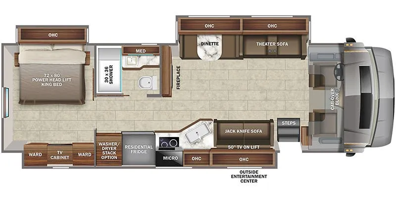 2022 Jayco Seneca Prestige 37M - Floor plan