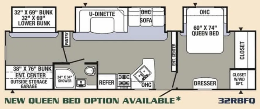 Palomino Puma 32RBFQ floor plan