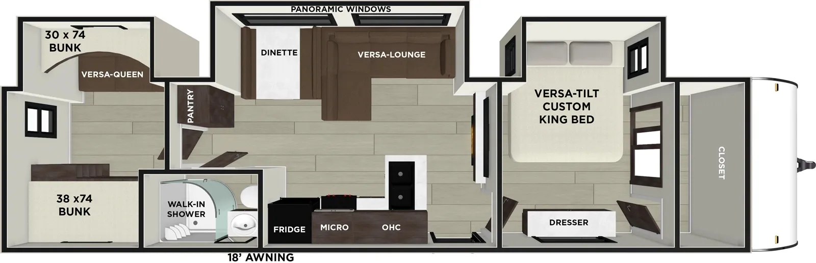 2026 Forest River Wildwood 33TS - Floor plan