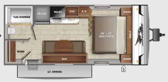 Jayco Jay Flight SLX 7 195RB floor plan