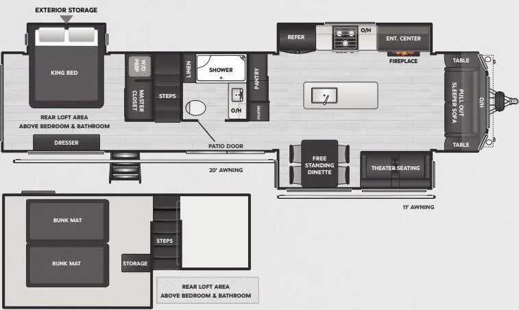 2025 Keystone Retreat 391FSRL - Floor plan