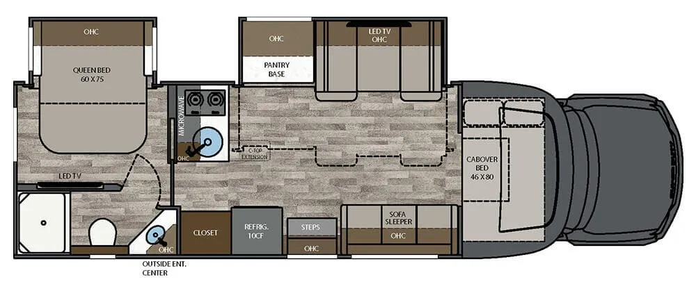 2025 Renegade RV Veracruz 32VDS - Floor plan