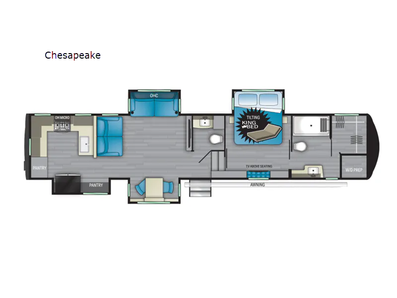 2021 Heartland Landmark Chesapeake - Floor plan