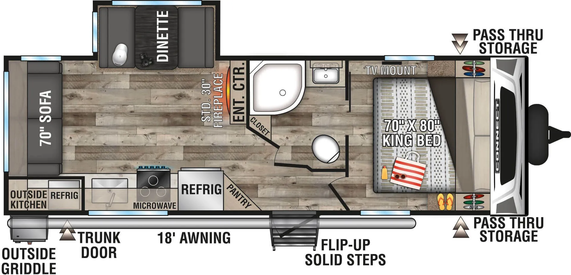 K-Z Connect C241RLK floor plan