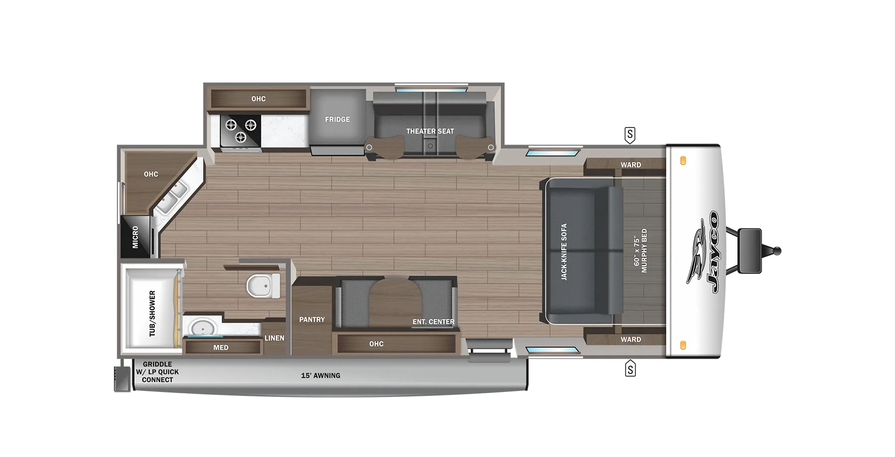 2024 Jayco Jay Feather 21MML - Floor plan