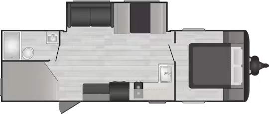 Keystone Hideout Sport 269DBWE floor plan