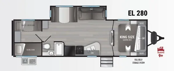 Cruiser RV Embrace 280 floor plan