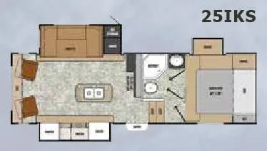 Coachmen Chaparral Lite 25IKS floor plan