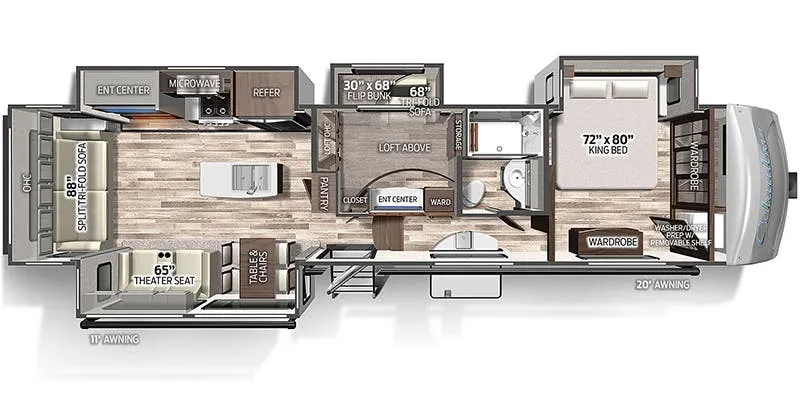 Palomino Columbus 379MB floor plan