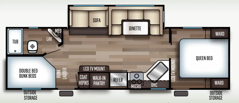 Forest River Cherokee 264CK floor plan