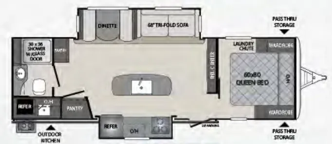 Keystone Premier 26RBPR floor plan