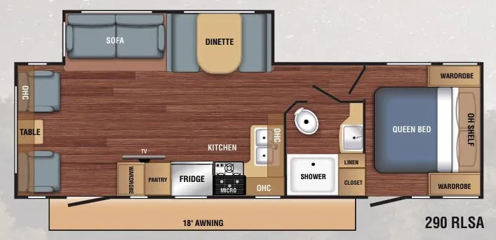 Braxton Creek BX 290RLSA floor plan