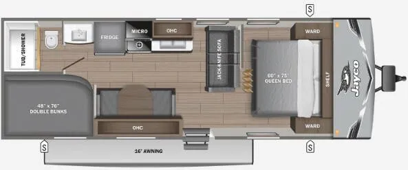 Jayco Jay Flight SLX 260BHW floor plan