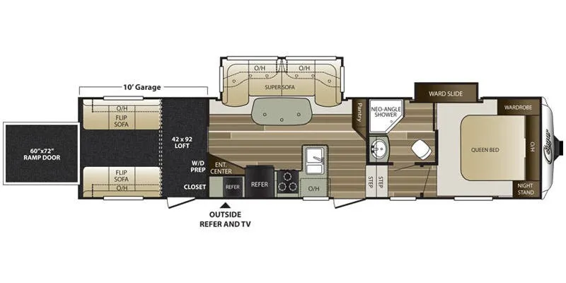 2016 Keystone Cougar 326SRX - Floor plan