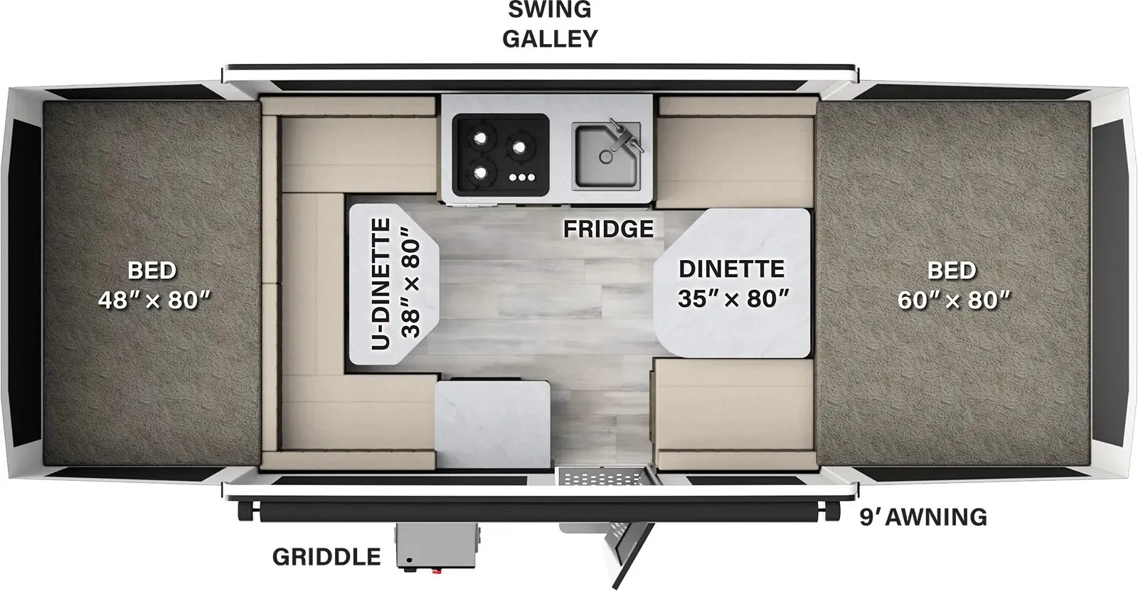 Forest River Flagstaff 208 floor plan