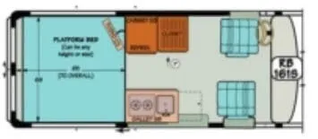 Sportsmobile Express 161S floor plan