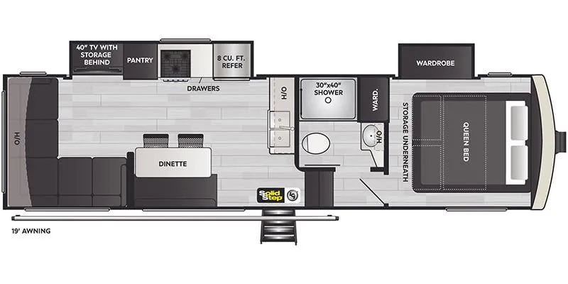 2021 Keystone Arcadia 3250RL - Floor plan