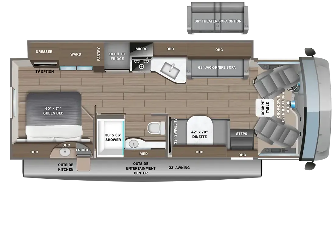 2027 Entegra Coach Vision 29S - Floor plan
