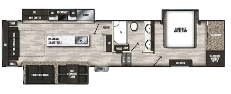 Coachmen Brookstone 350RL floor plan