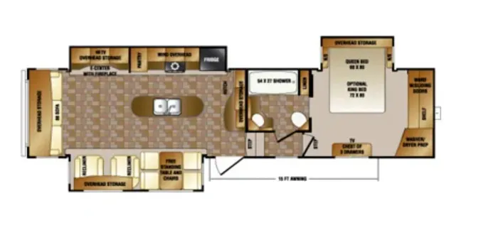 CrossRoads Cruiser CF322RL floor plan