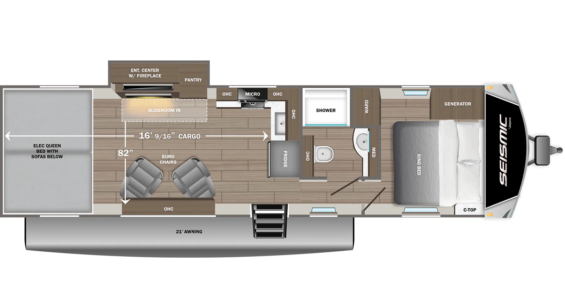 Jayco Seismic 286 floor plan