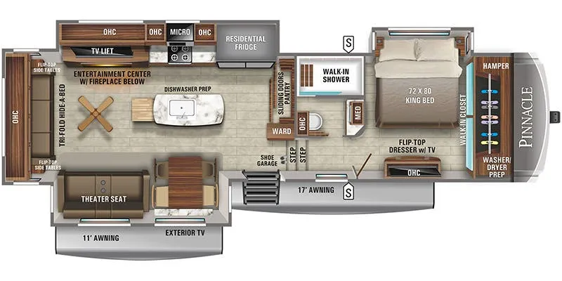 2020 Jayco Pinnacle 36KPTS - Floor plan