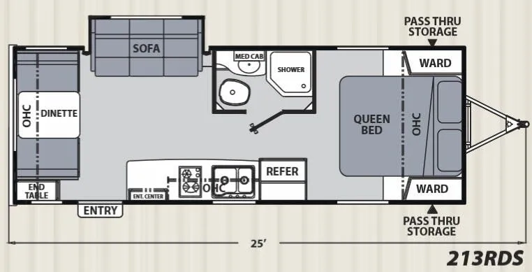 Coachmen Apex Nano 213RDS floor plan