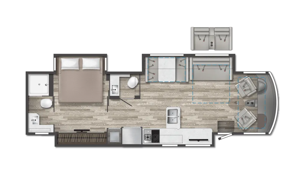 2024 Winnebago Adventurer 36Z floor plan
