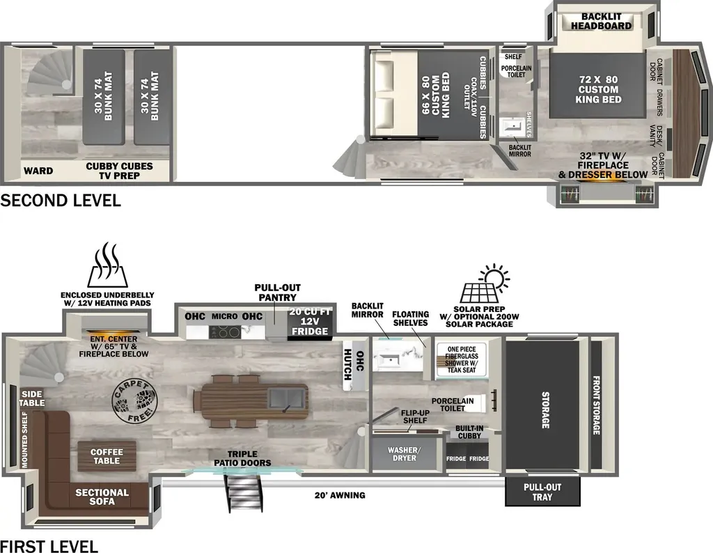 2026 Forest River Salem Hemisphere ROOST43 floor plan
