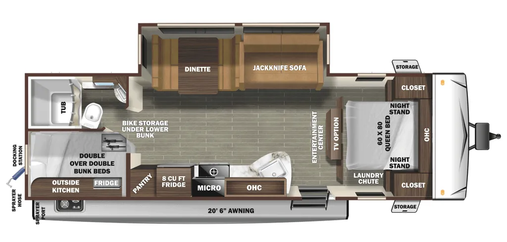 2020 Starcraft Super Lite 261BH floor plan