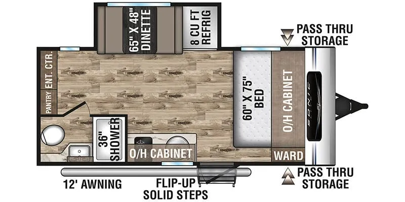 2024 Venture RV Sonic Lite SL169VMK - Floor plan