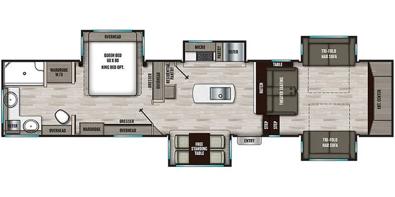 Shasta Phoenix 334FL floor plan