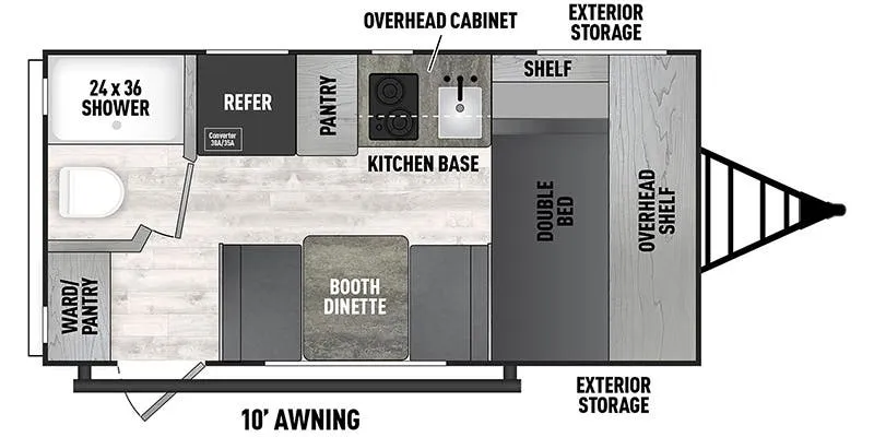2022 Forest River Viking 16SFB - Floor plan