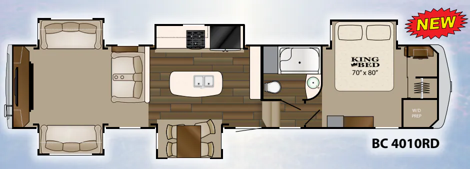 Heartland Big Country 4010RD floor plan