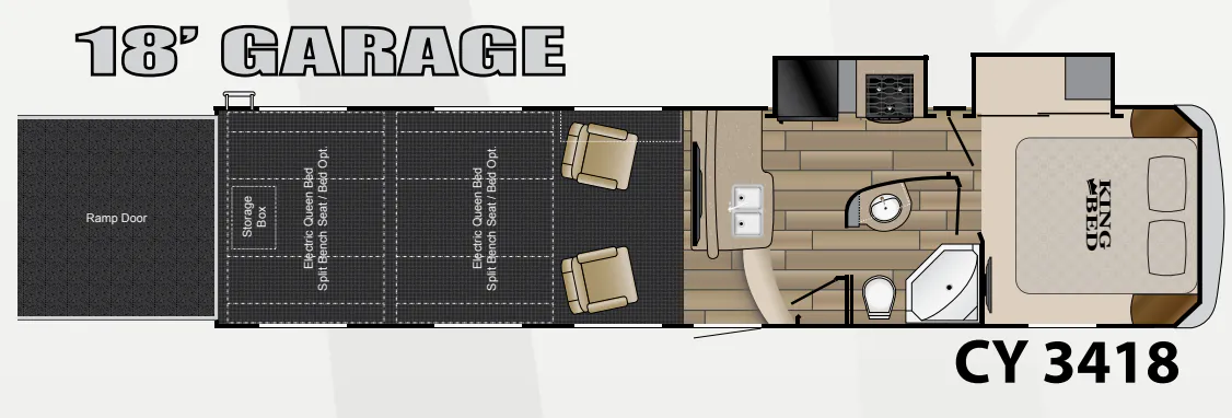 Heartland Cyclone 3418 floor plan