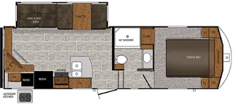 Prime Time Crusader Lite 26RE floor plan
