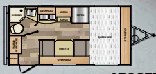Winnebago Micro Minnie 1706FB floor plan