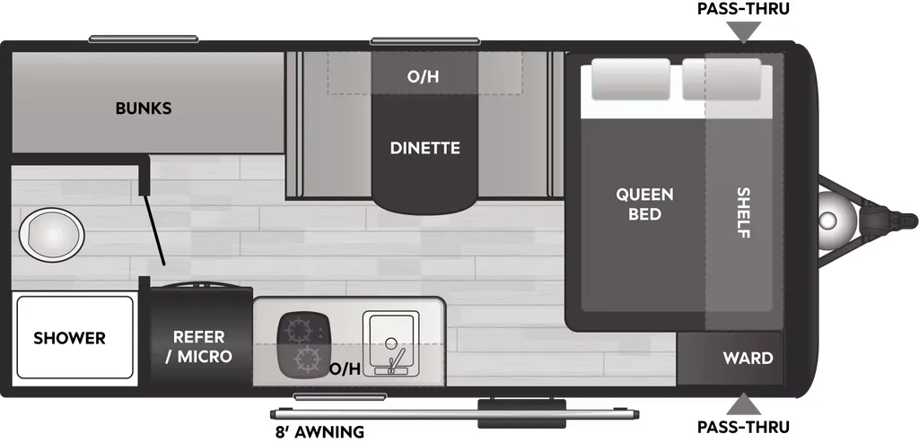 2021 Dutchmen Coleman 17B floor plan