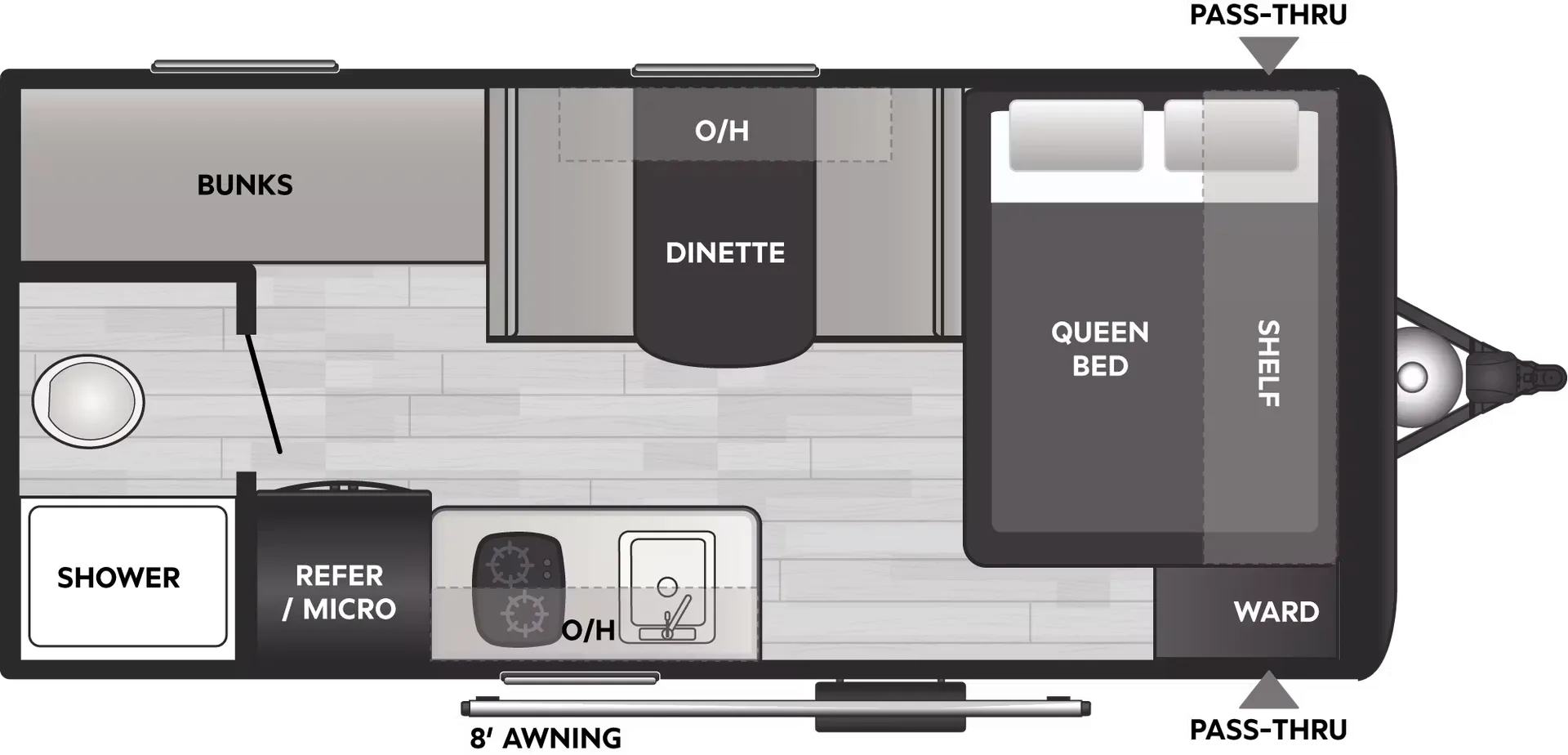 2021 Dutchmen Coleman 17B - Floor plan