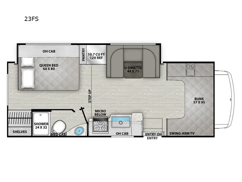 2024 Coachmen Freelander 23FS - Floor plan