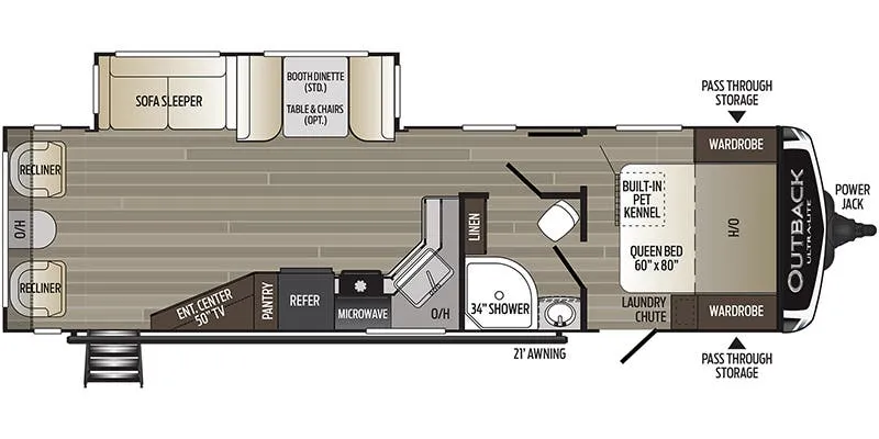 Keystone Outback Ultra-Lite 299URL floor plan