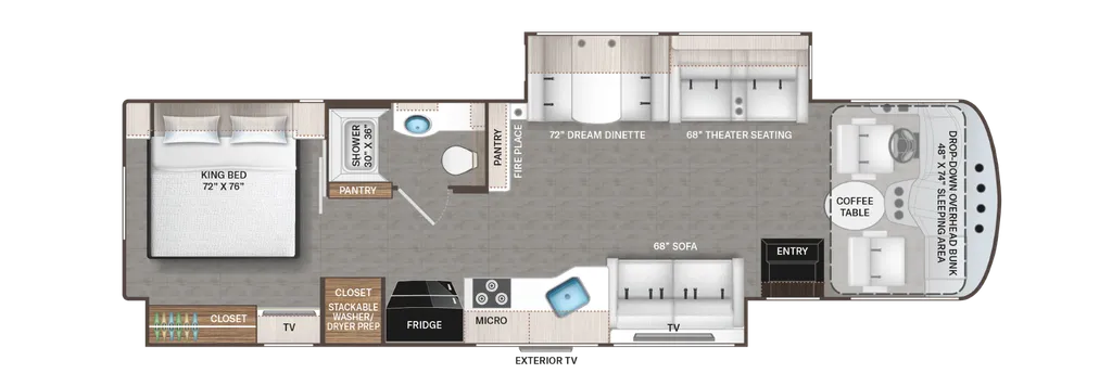 2027 Thor Motor Coach Luminate AA35 floor plan