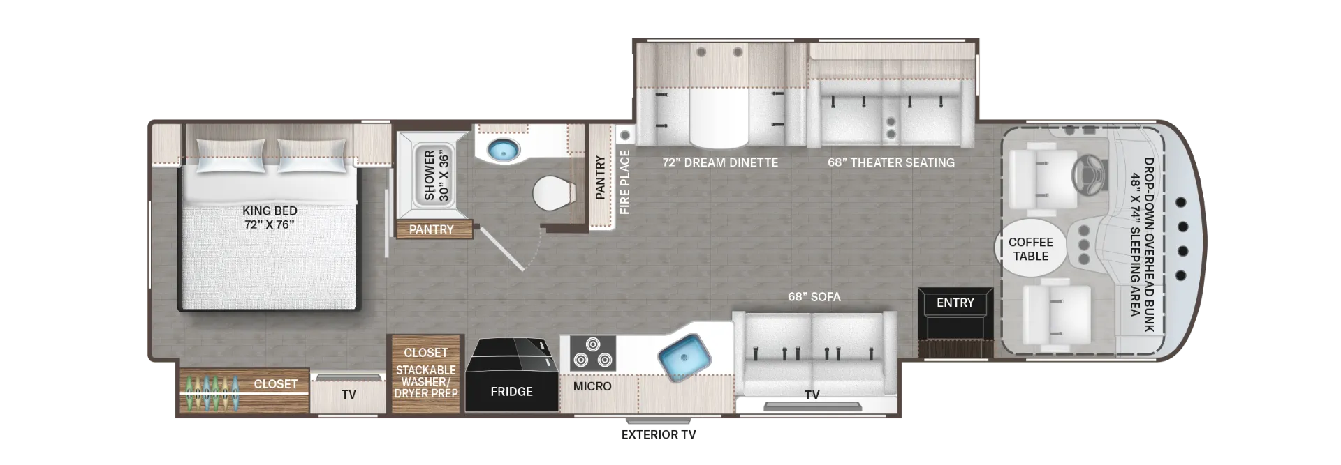 2027 Thor Motor Coach Luminate AA35 - Floor plan