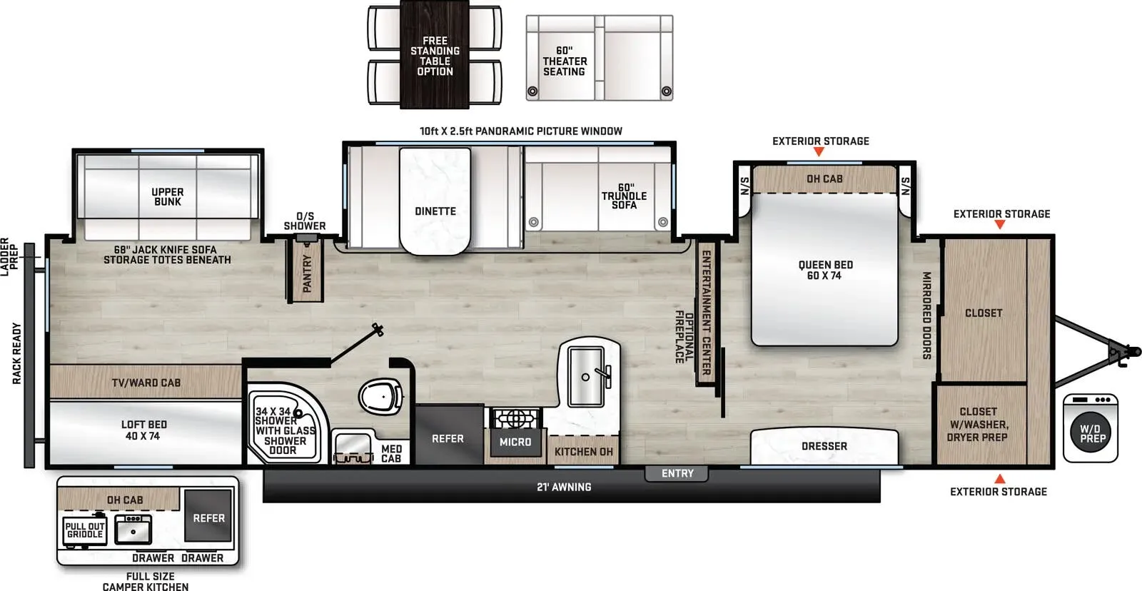 2026 Coachmen Catalina Legacy Edition 343BHTS - Floor plan
