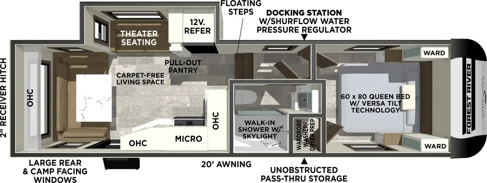 2026 Forest River Impression 242RD - Floor plan