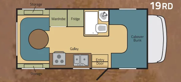 Adventurer Eagle Cap 19RD floor plan