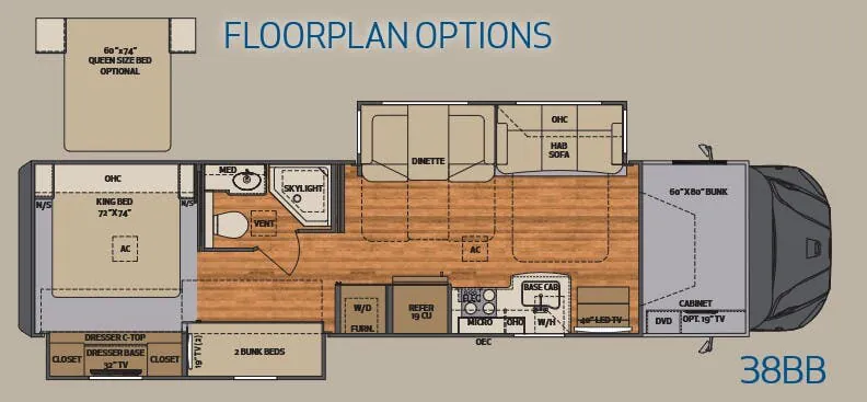 Renegade RV Valencia 38BB floor plan